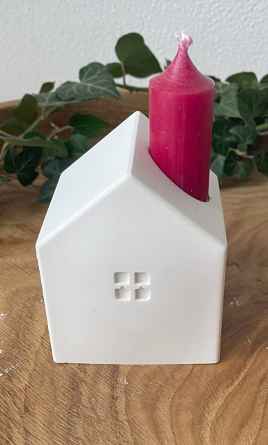 Deko Haus mit Kerze